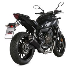Yamaha MT-07 årg. 2014-2020 MIVV Delta Race Black MC Udstødning System Komplet - Høj Montering